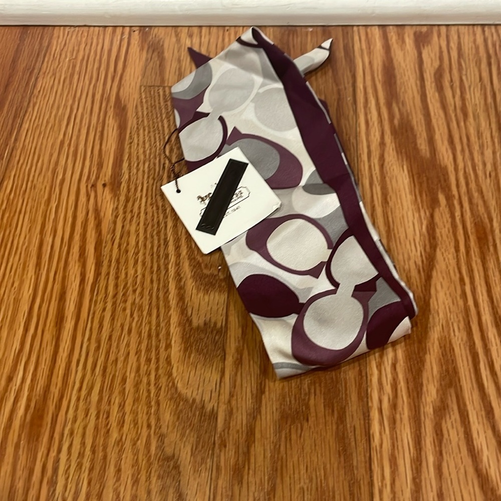 NWT Coach Purple Scarf